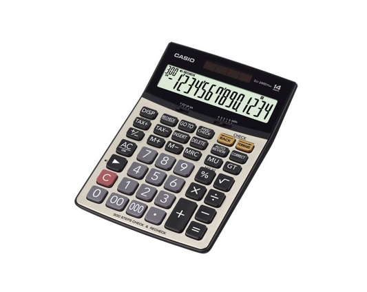 CASIO [DJ-240D PLUS] 桌面計數機 14-digit Desktop Calculator
