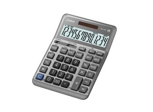 CASIO [DM-1400F] 桌面計數機 14-digit Desktop Calculator