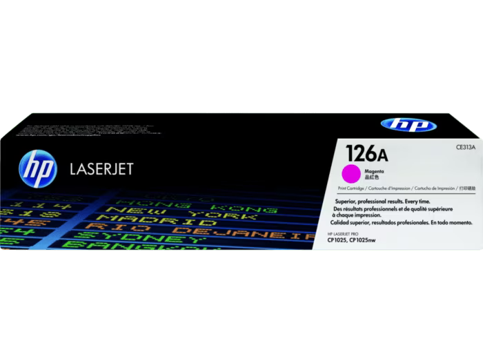 HP [126A] (CE310A/ CE311A / CE312A/ CE313A) 原廠鐳射碳粉匣 LaserJet Toner Cartridge [黑色 Black/ 青色 Cyan/ 黃色 Yellow/ 品紅色 Magenta]