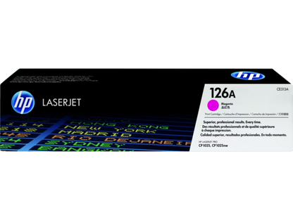 HP [126A] (CE310A/ CE311A / CE312A/ CE313A) 原廠鐳射碳粉匣 LaserJet Toner Cartridge [黑色 Black/ 青色 Cyan/ 黃色 Yellow/ 品紅色 Magenta]
