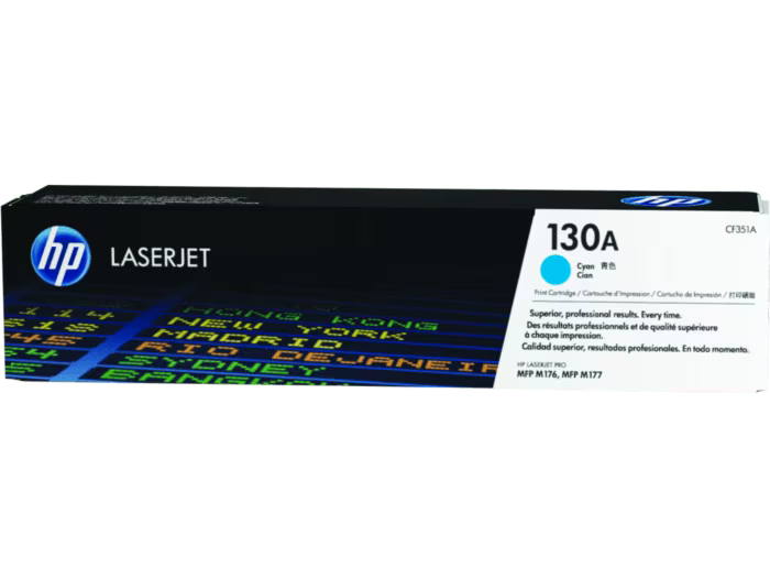 HP [130A] (CF350A/ CF351A/ CF352A/ CF353A) 原廠鐳射碳粉匣 LaserJet Toner Cartridge [黑色 Black/ 青色 Cyan/ 黃色 Yellow/ 品紅色 Magenta]