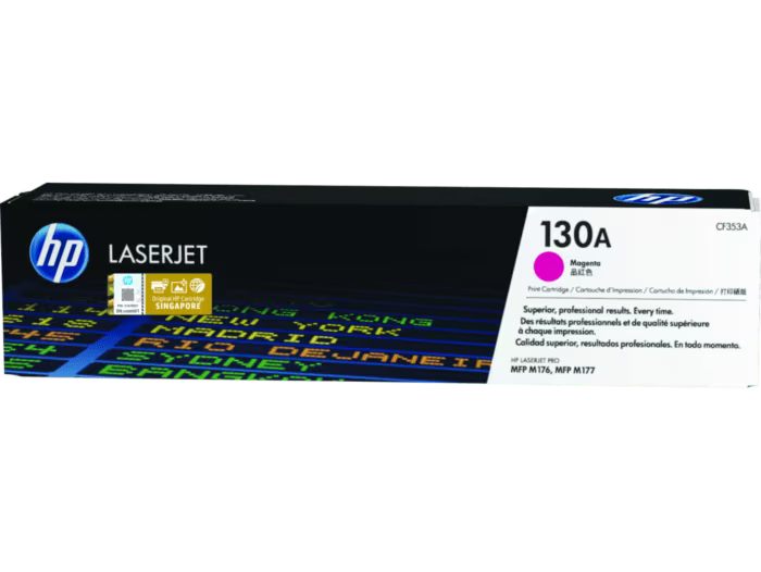 HP [130A] (CF350A/ CF351A/ CF352A/ CF353A) 原廠鐳射碳粉匣 LaserJet Toner Cartridge [黑色 Black/ 青色 Cyan/ 黃色 Yellow/ 品紅色 Magenta]