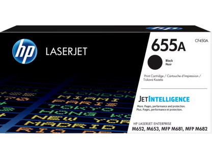HP [655A] (CF450A/ CF451A/ CF452A/ CF453A) 原廠鐳射碳粉匣 LaserJet Toner Cartridge [黑色 Black/ 青色 Cyan/ 黃色 Yellow/ 品紅色 Magenta]