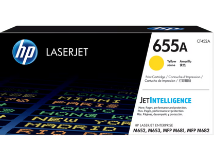 HP [655A] (CF450A/ CF451A/ CF452A/ CF453A) 原廠鐳射碳粉匣 LaserJet Toner Cartridge [黑色 Black/ 青色 Cyan/ 黃色 Yellow/ 品紅色 Magenta]