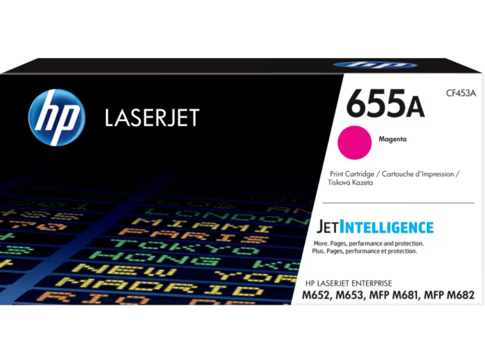 HP [655A] (CF450A/ CF451A/ CF452A/ CF453A) 原廠鐳射碳粉匣 LaserJet Toner Cartridge [黑色 Black/ 青色 Cyan/ 黃色 Yellow/ 品紅色 Magenta]