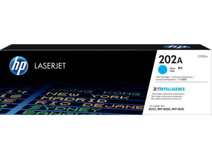 HP [202A] (CF500A/ CF501A/ CF502A/ CF503A) 原廠鐳射碳粉匣 LaserJet Toner Cartridge [黑色 Black/ 青色 Cyan/ 黃色 Yellow/ 洋紅色 Magenta]