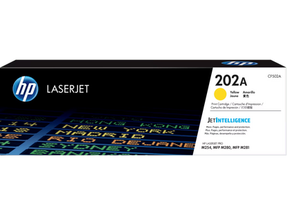 HP [202A] (CF500A/ CF501A/ CF502A/ CF503A) 原廠鐳射碳粉匣 LaserJet Toner Cartridge [黑色 Black/ 青色 Cyan/ 黃色 Yellow/ 洋紅色 Magenta]