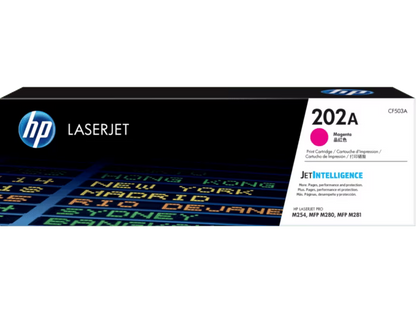 HP [202A] (CF500A/ CF501A/ CF502A/ CF503A) 原廠鐳射碳粉匣 LaserJet Toner Cartridge [黑色 Black/ 青色 Cyan/ 黃色 Yellow/ 洋紅色 Magenta]