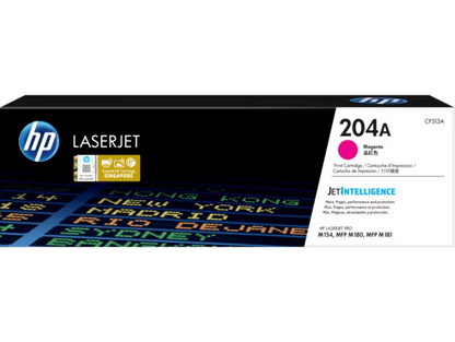 HP [204A] (CF510A/ CF511A/ CF512A/ CF513A) 原廠鐳射碳粉匣 LaserJet Toner Cartridge  [黑色 Black/ 青色 Cyan/ 黃色 Yellow/ 品紅色 Magenta]