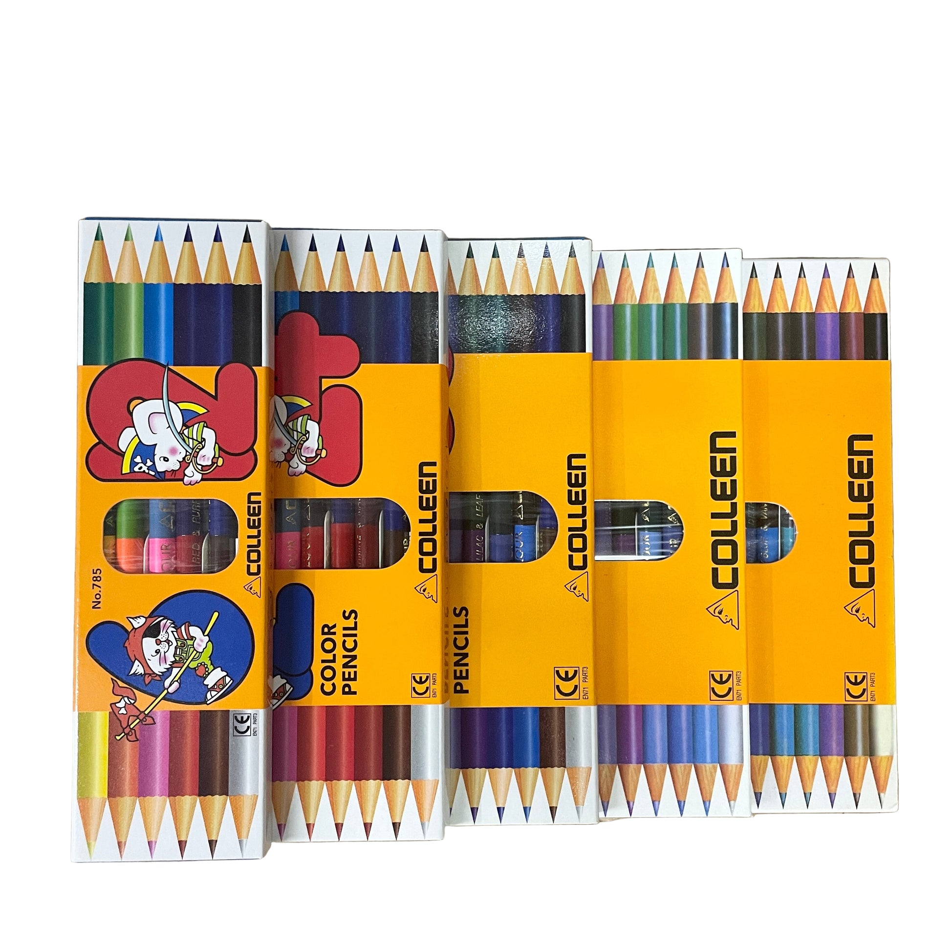 克麗 COLLEEN 雙頭木顏色筆 Twin Headed Coloured pencils (12/ 24/ 36/ 48/ 60 色 Colours)