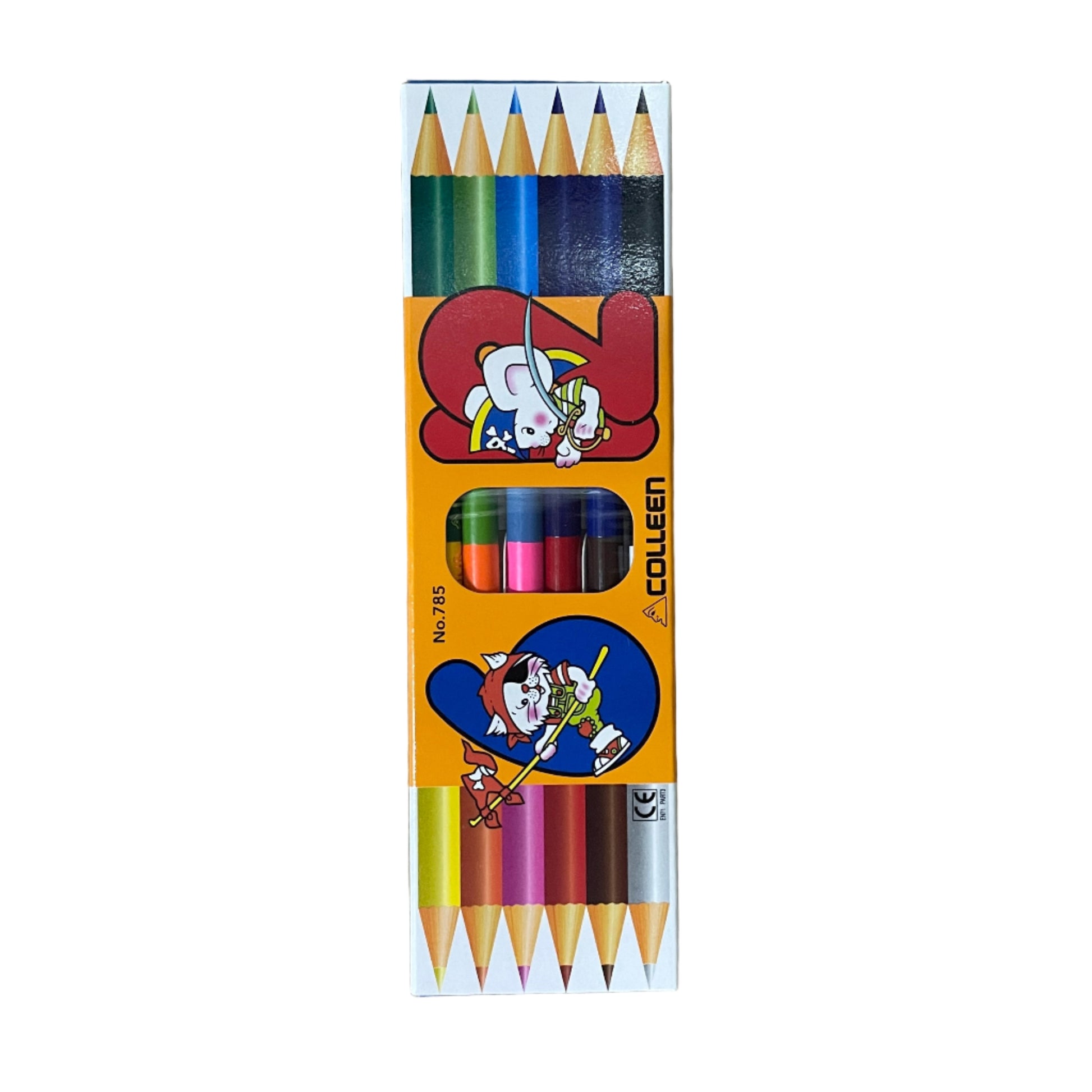 克麗 COLLEEN 雙頭木顏色筆 Twin Headed Coloured pencils (12 色 Colours)