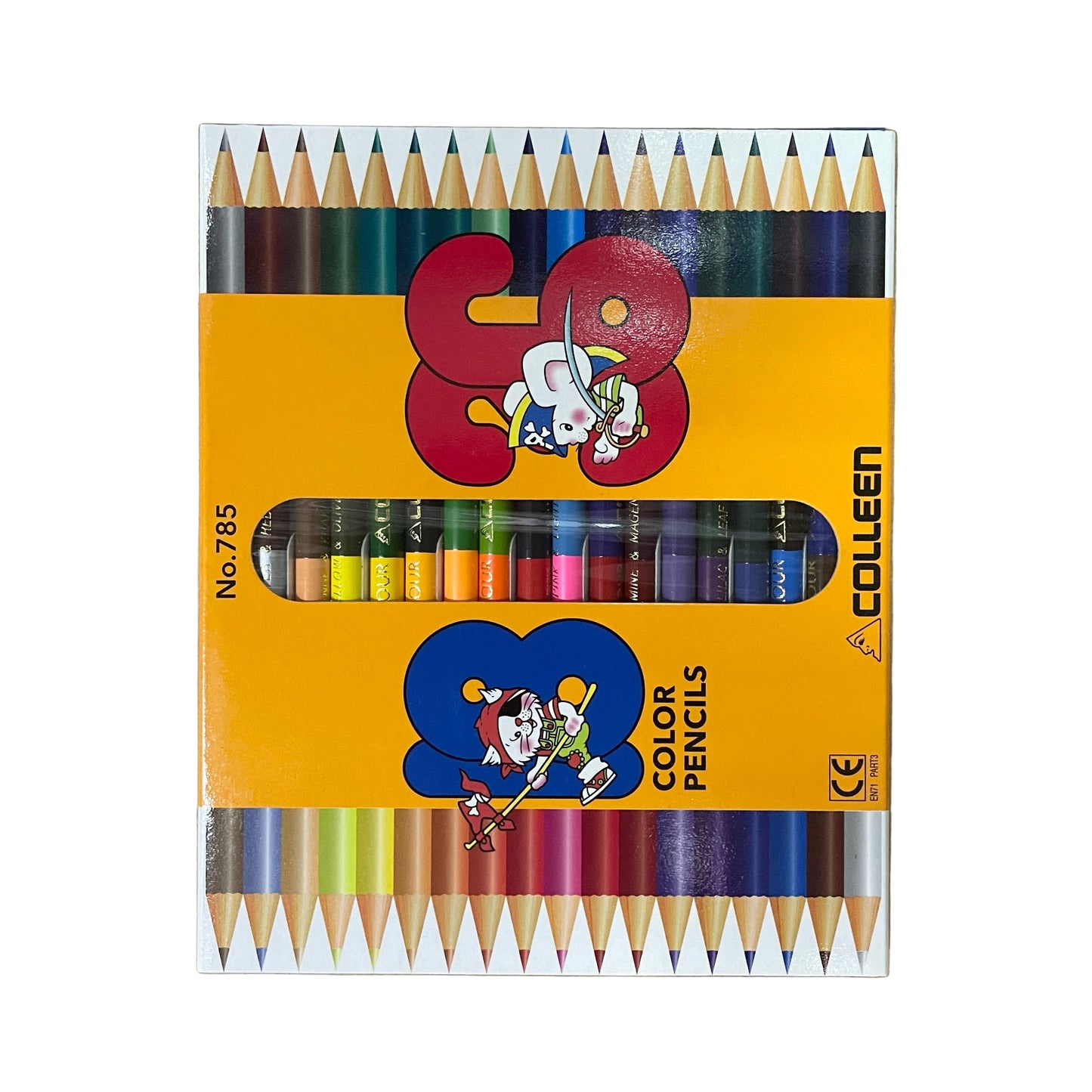 克麗 COLLEEN 雙頭木顏色筆 Twin Headed Coloured pencils ( 36色 Colours)
