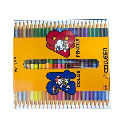 克麗 COLLEEN 雙頭木顏色筆 Twin Headed Coloured pencils ( 48色 Colours)