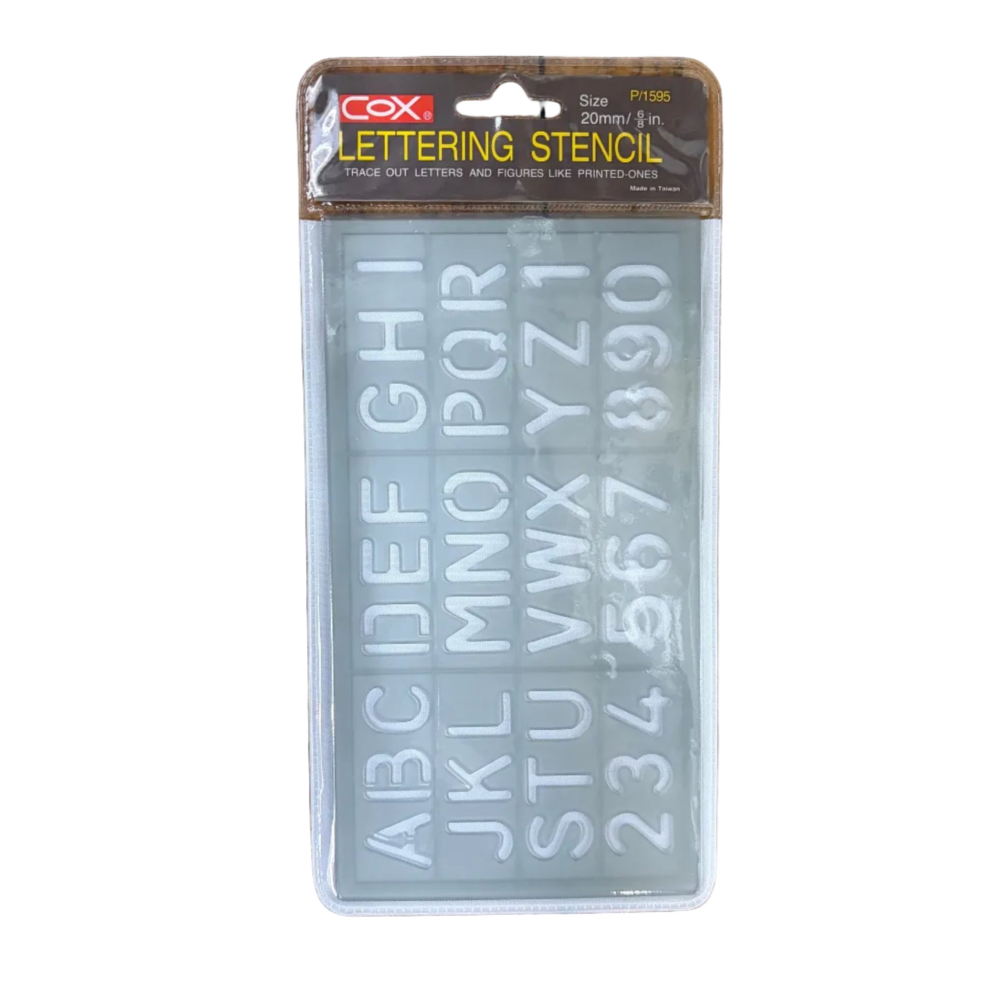 COX 字母尺 Lettering Stencil [10mm /15mm/ 20mm/ 30mm/ 50mm/ 100mm]