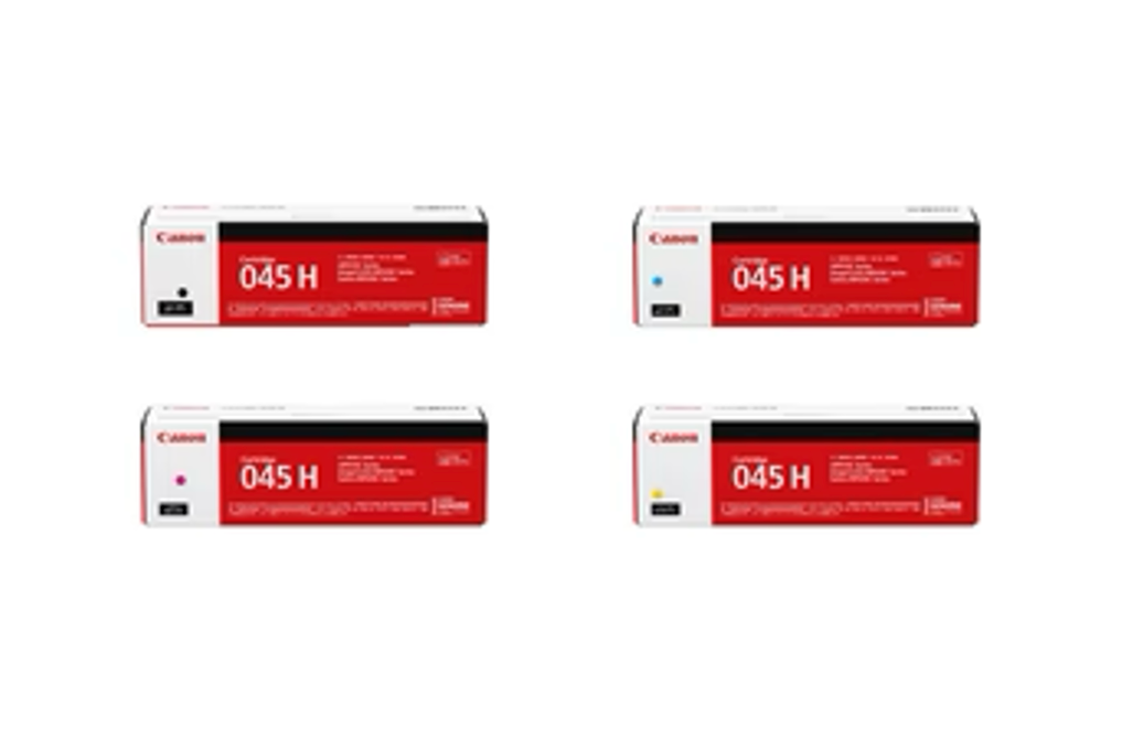 Canon [Cartridge 045H BK / Cartridge 045H C / Cartridge 045H M /  Cartridge 045H Y] 黑色 Black / 靛藍色 Cyan / 洋紅色 Magenta / 黃色 Yellow 打印機碳粉盒 (高容量 High Capacity)