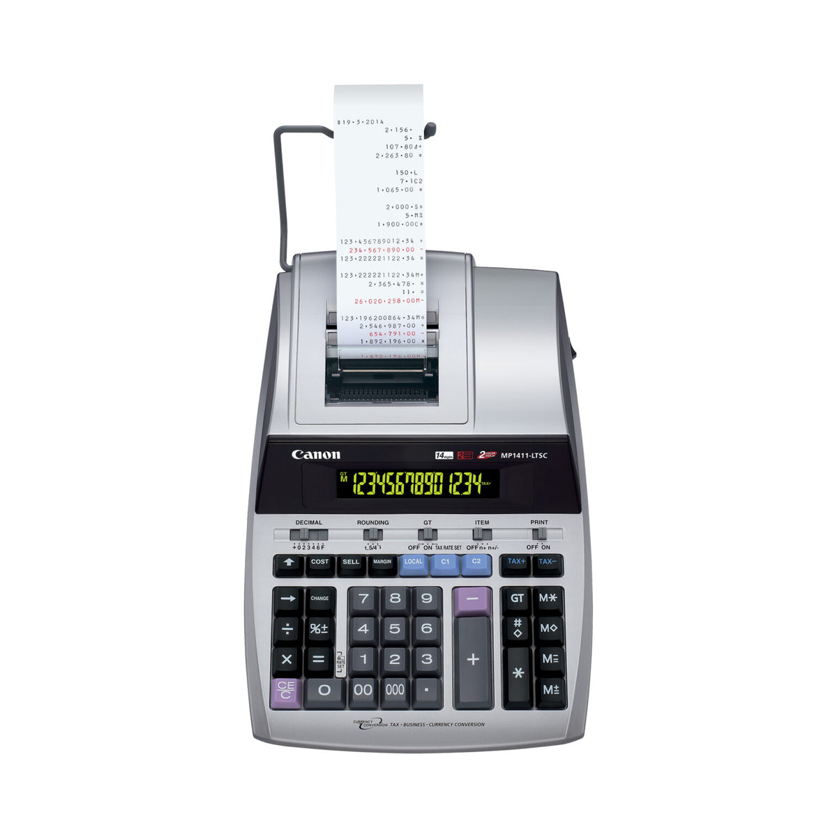 Canon [MP1411-LTSC] 打印計數機 14-digit Printing Calculator