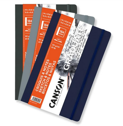 Canson 多用途畫簿 Graduate Sketch & Notes Book -[90gsm | 5.5" x 8.5" | 92 Sheets]