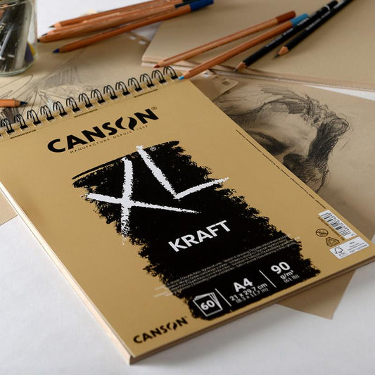 Canson XL® 畫簿 Kraft Sketch book -[90gsm | A3 / A4 | 60 Sheets]