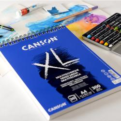 Canson XL® Mixed Media Textured 多用途畫簿 Sketch book -[300gsm | A4 | 30 Sheets]
