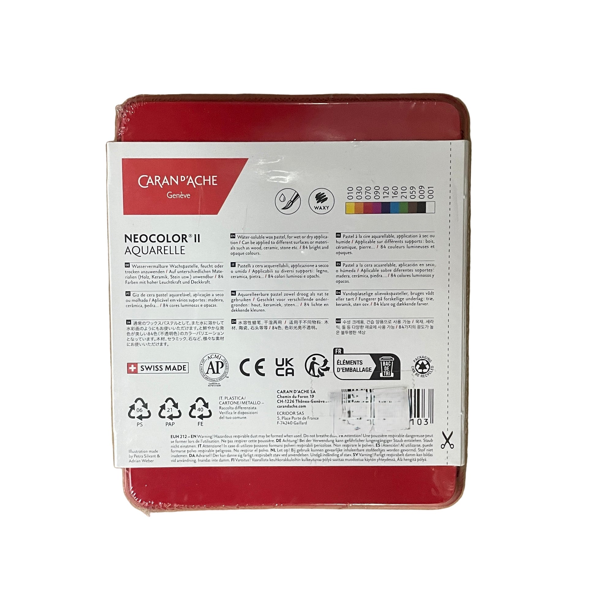 Caran d'Ache NEOCOLOR II AQUARELLE 水溶性蠟筆 Water Soluble Wax Pastels (10/ 30/ 40 色 colours)