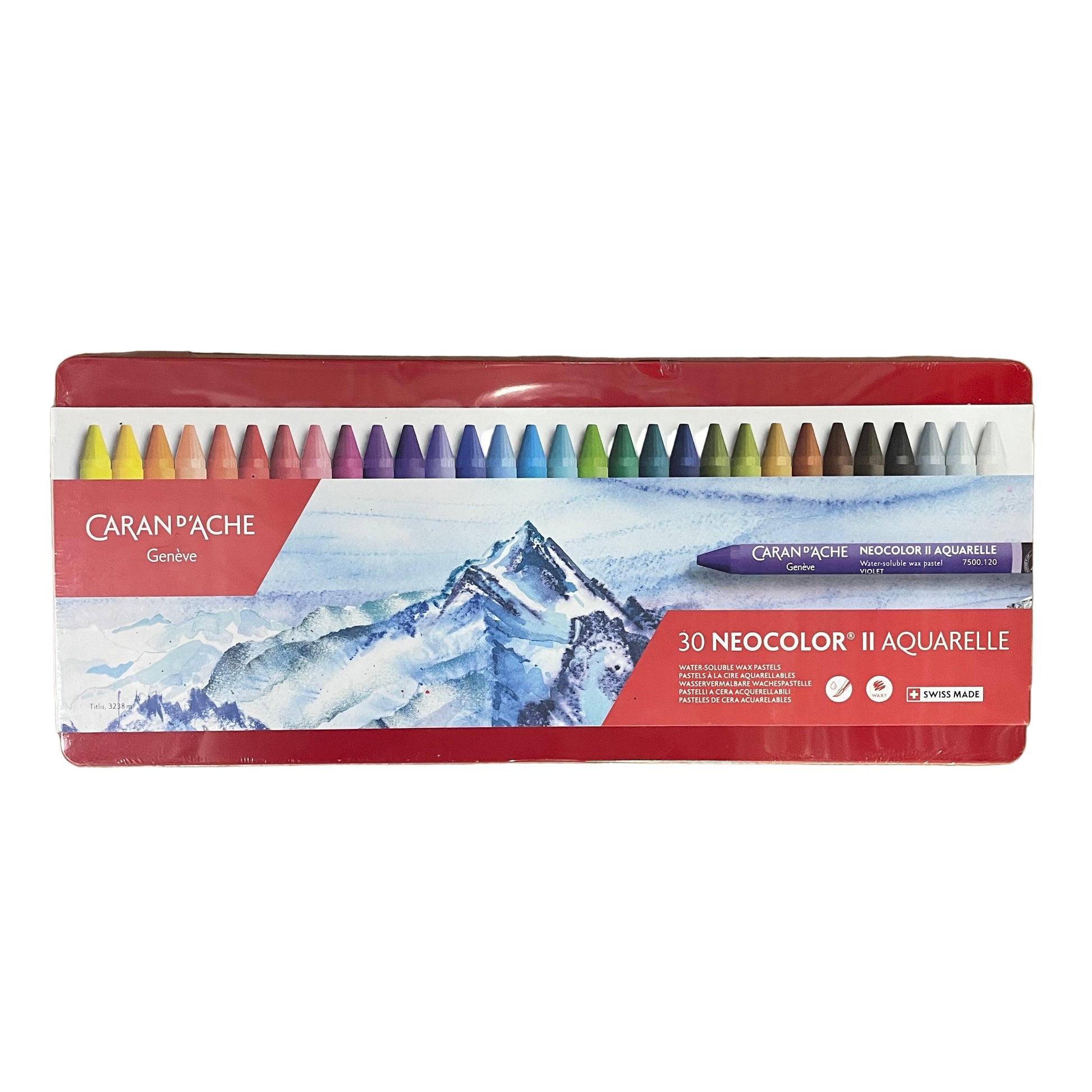 Caran d'Ache NEOCOLOR II AQUARELLE 水溶性蠟筆 Water Soluble Wax Pastels 30色 colours