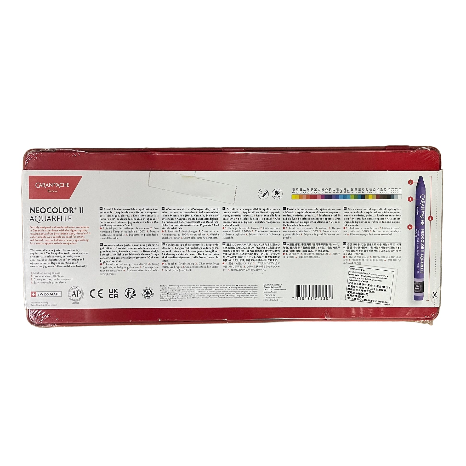 Caran d'Ache NEOCOLOR II AQUARELLE 水溶性蠟筆 Water Soluble Wax Pastels (10/ 30/ 40 色 colours)