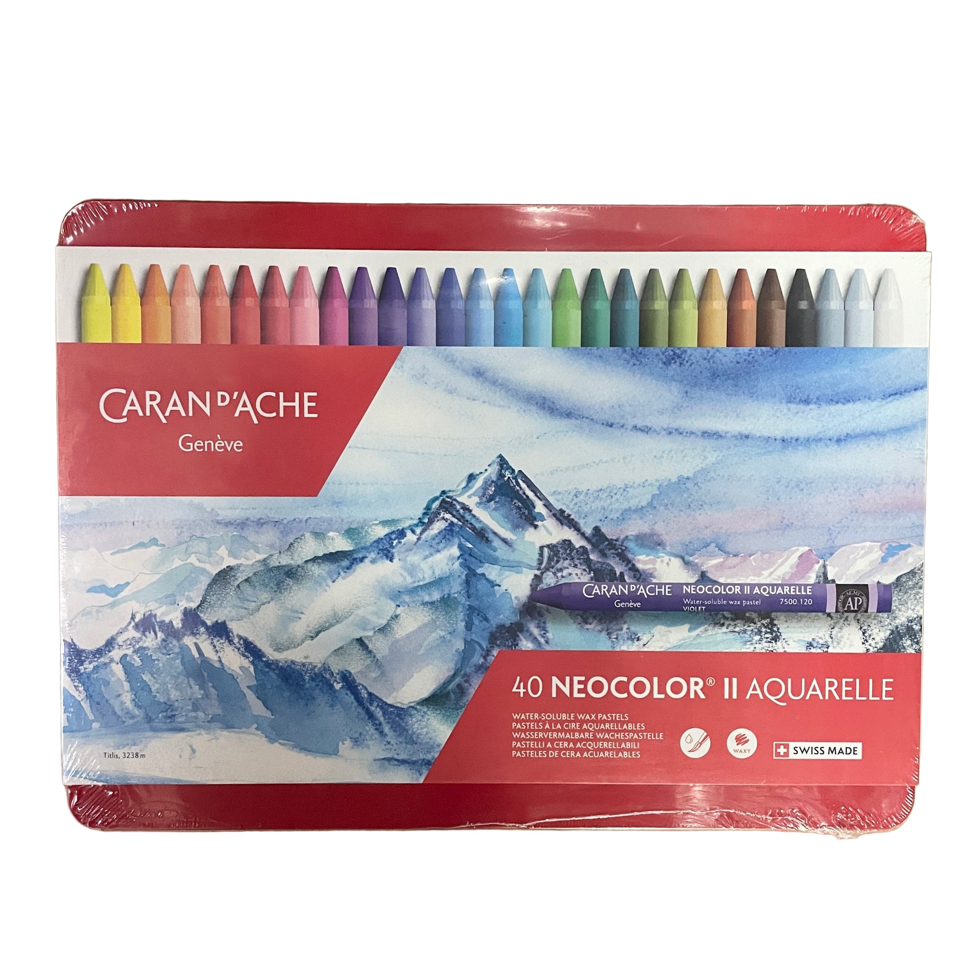 Caran d'Ache NEOCOLOR II AQUARELLE 水溶性蠟筆 Water Soluble Wax Pastels 40色 colours