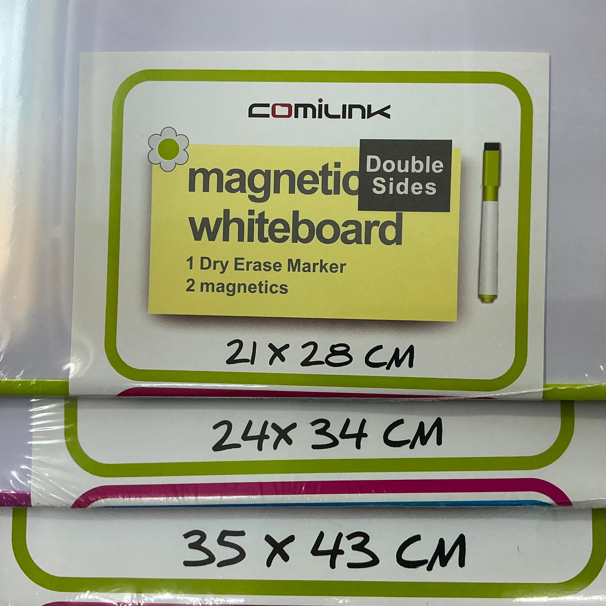 Comilink 白板 Magnetic Whiteboard [21x28/ 24x34 / 35x43cm] 顏色隨機