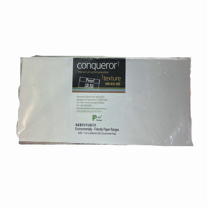 Conqueror 信封 Envelopes [110x220mm DL | 橫口 side flap | 條紋 Laid | 多款顏色 Mulitple colour]