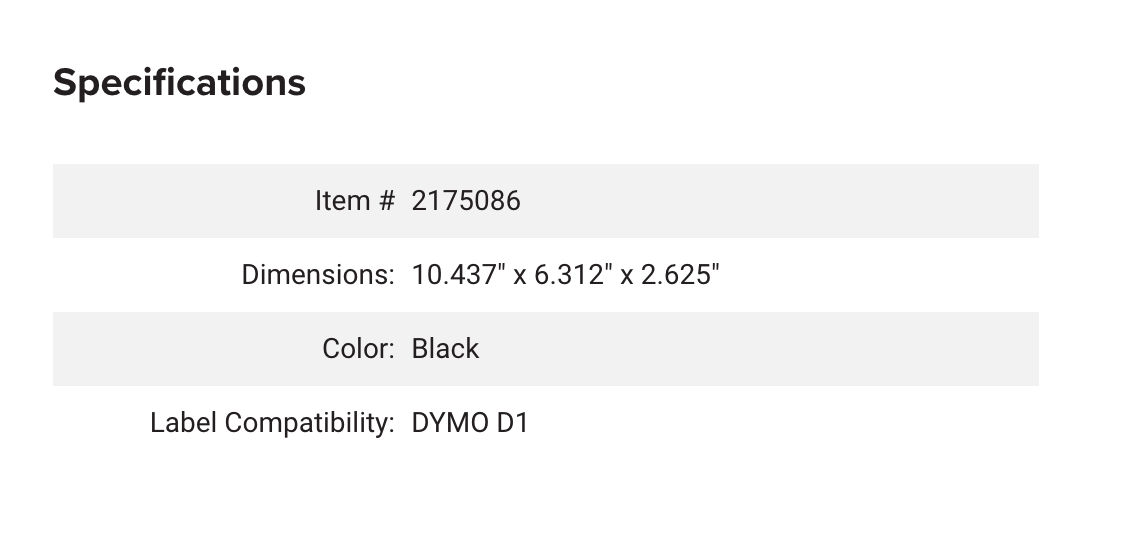 DYMO LabelManager 160 Portable Label Maker 標籤機 (黑 Black)