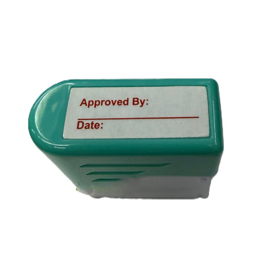Deskmate 原子印 stamp -[Approved By: Date:]