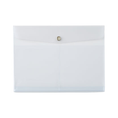 LIHIT LAB A5抗菌鈕扣文件袋 [橫開] A5 Envelope Case [Side-opening] [F-7744]