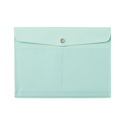 LIHIT LAB A5抗菌鈕扣文件袋 [橫開] A5 Envelope Case [Side-opening] [F-7744]