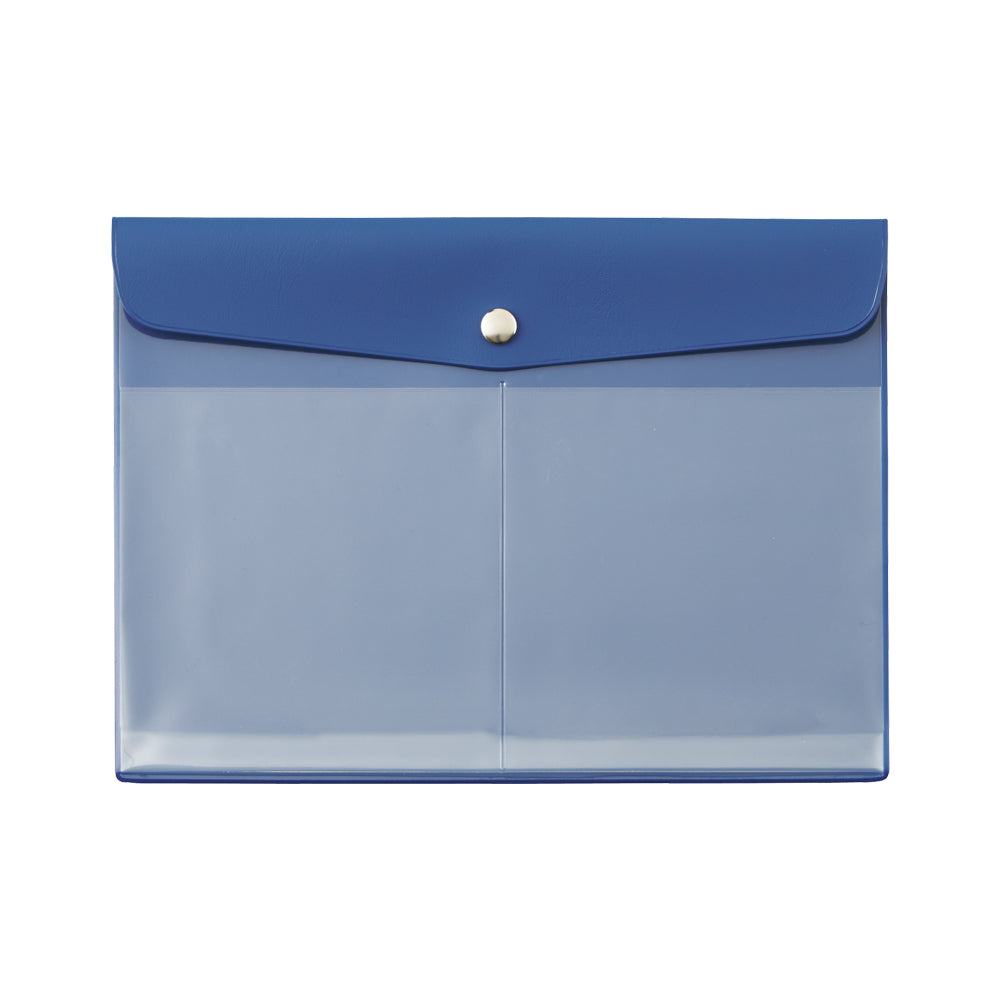 LIHIT LAB A5抗菌鈕扣文件袋 [橫開] A5 Envelope Case [Side-opening] [F-7744]