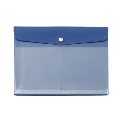 LIHIT LAB A5抗菌鈕扣文件袋 [橫開] A5 Envelope Case [Side-opening] [F-7744]