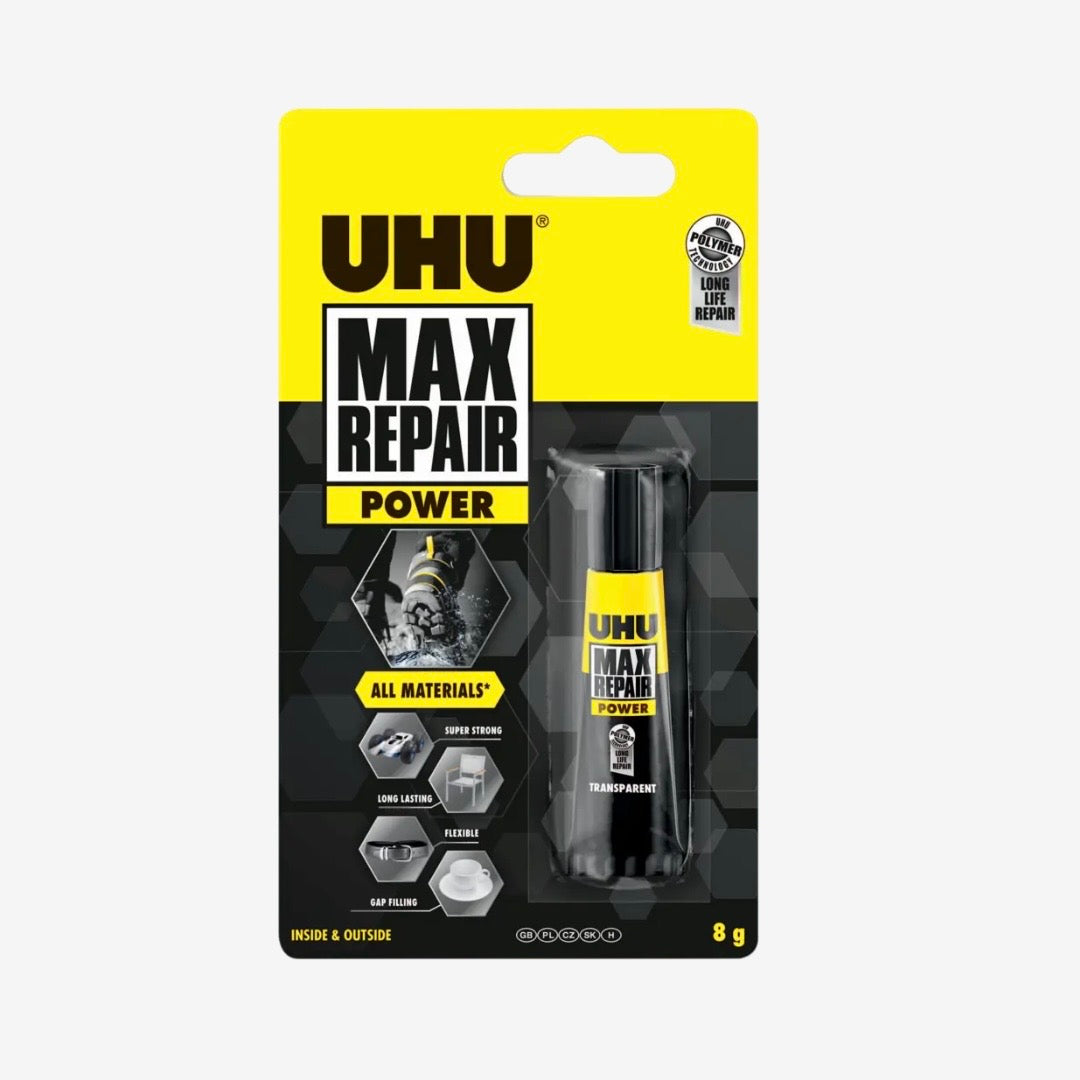 UHU 修復透明強力膠 Max Repair Power glue [8g]