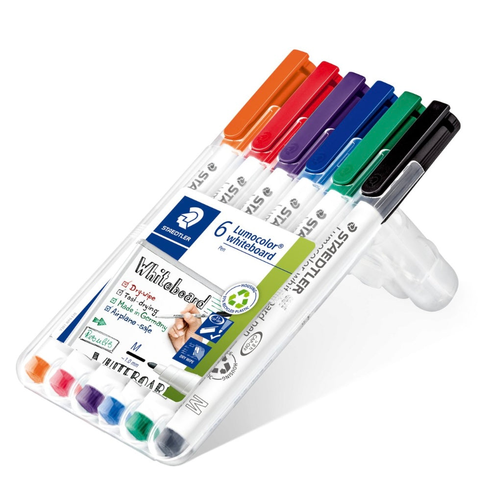 Staedtler 施德樓 Lumocolor whiteboard marker compact set 301 (6色 colours)