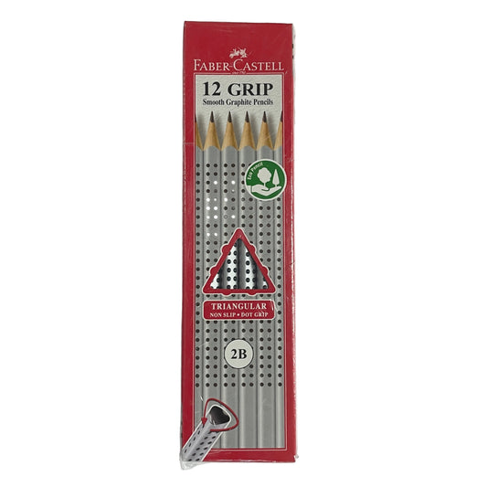 Faber-Castell 2B 三角掃描鉛筆 GRIP Smooth Graphite Pencils (12 枝 pieces)