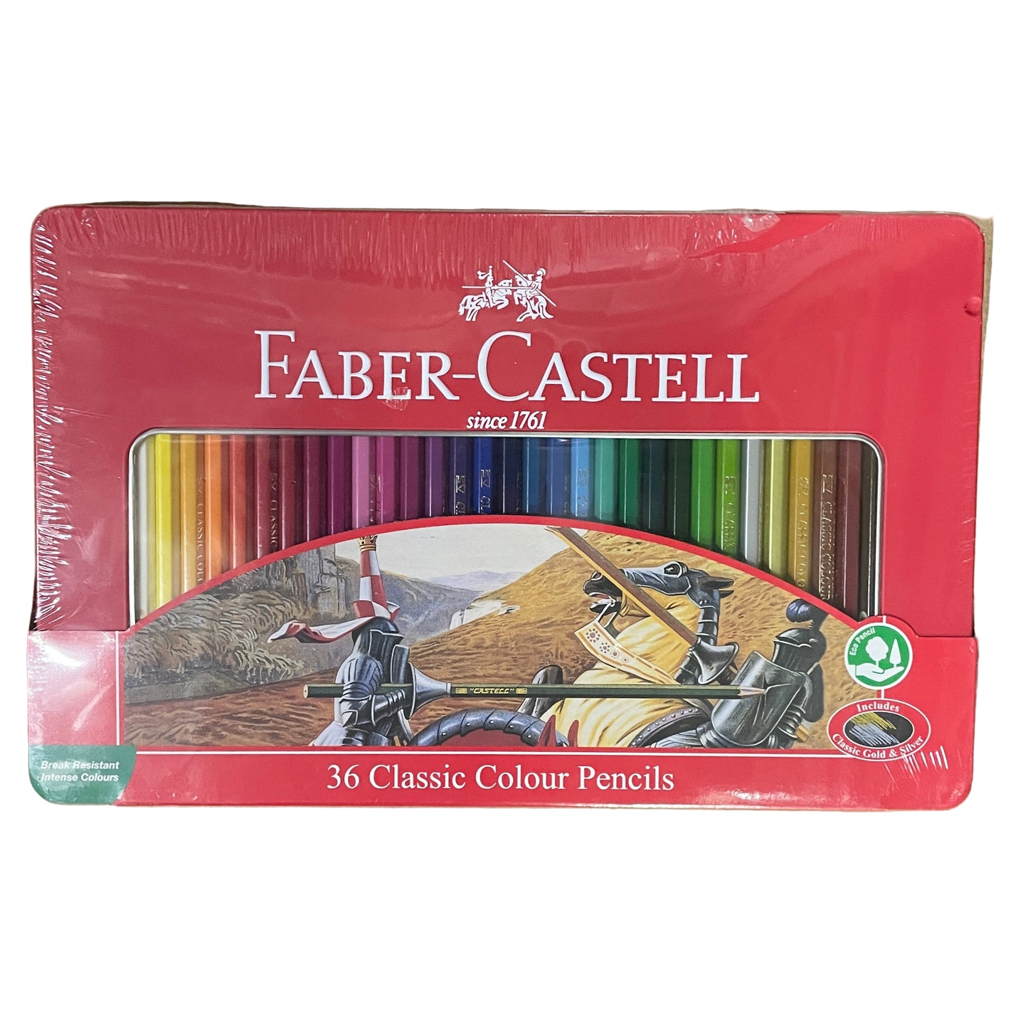 Faber-Castell 鐵盒木顏色筆 Classic colour pencils with metal case (36 色 colours)