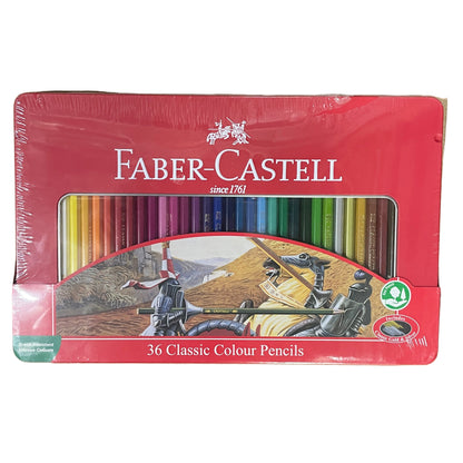 Faber-Castell 鐵盒木顏色筆 Classic colour pencils with metal case (36 色 colours)