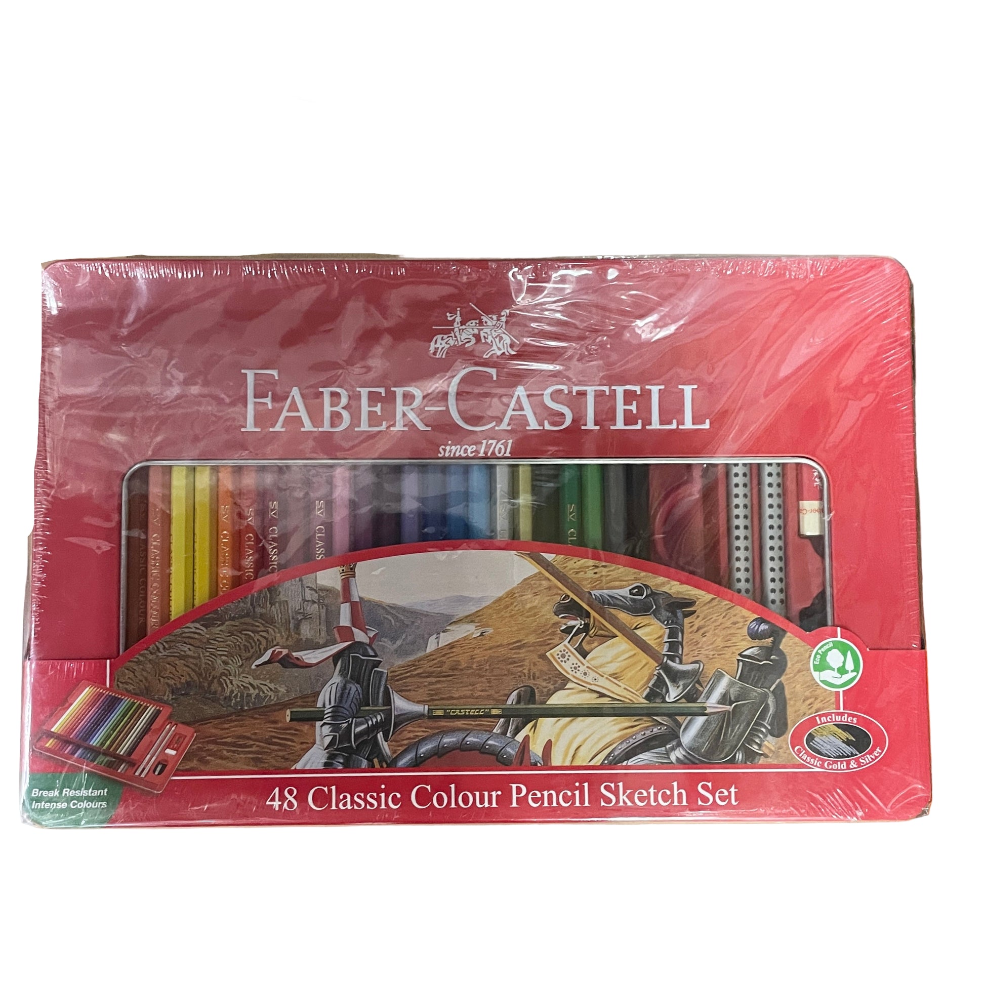 Faber-Castell 鐵盒木顏色筆 Classic colour pencils with metal case (48 色 colours)
