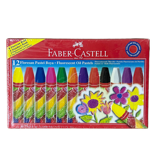 Faber-Castell 油粉彩套裝 Fluorescent Oil Pastels (12 色 colours)