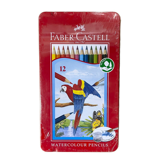Faber-Castell 鐵盒水彩木顏色筆 Watercolour pencils with metal case (12 色 colours)