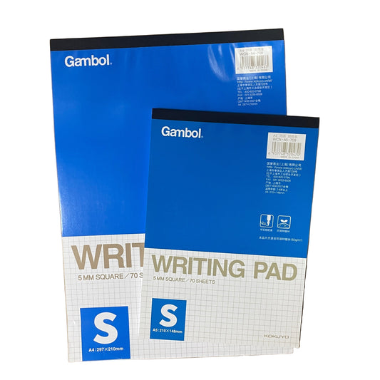 Gambol Kokuyo 5mm 格仔筆記簿拍紙簿 5mm Grid Square Writing Pad (尺寸 Size: A5/ A4)