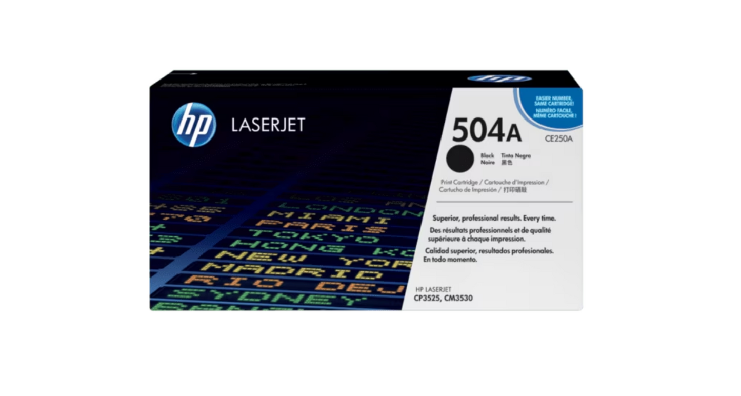 HP [504A] (CE250A/ CE251A/ CE252A/ CE253A) 原廠鐳射碳粉匣 LaserJet Toner Cartridge 黑色 Black/ 青色 Cyan/ 黃色 Yellow/ 品紅色 Magenta