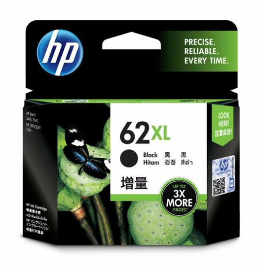 HP [62XL] 高容量原廠影印機墨 Printer Ink [黑色 Black/ 三色 Tri-colour]