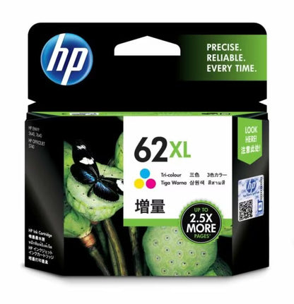 HP [62XL] 高容量原廠影印機墨 Printer Ink [黑色 Black/ 三色 Tri-colour]