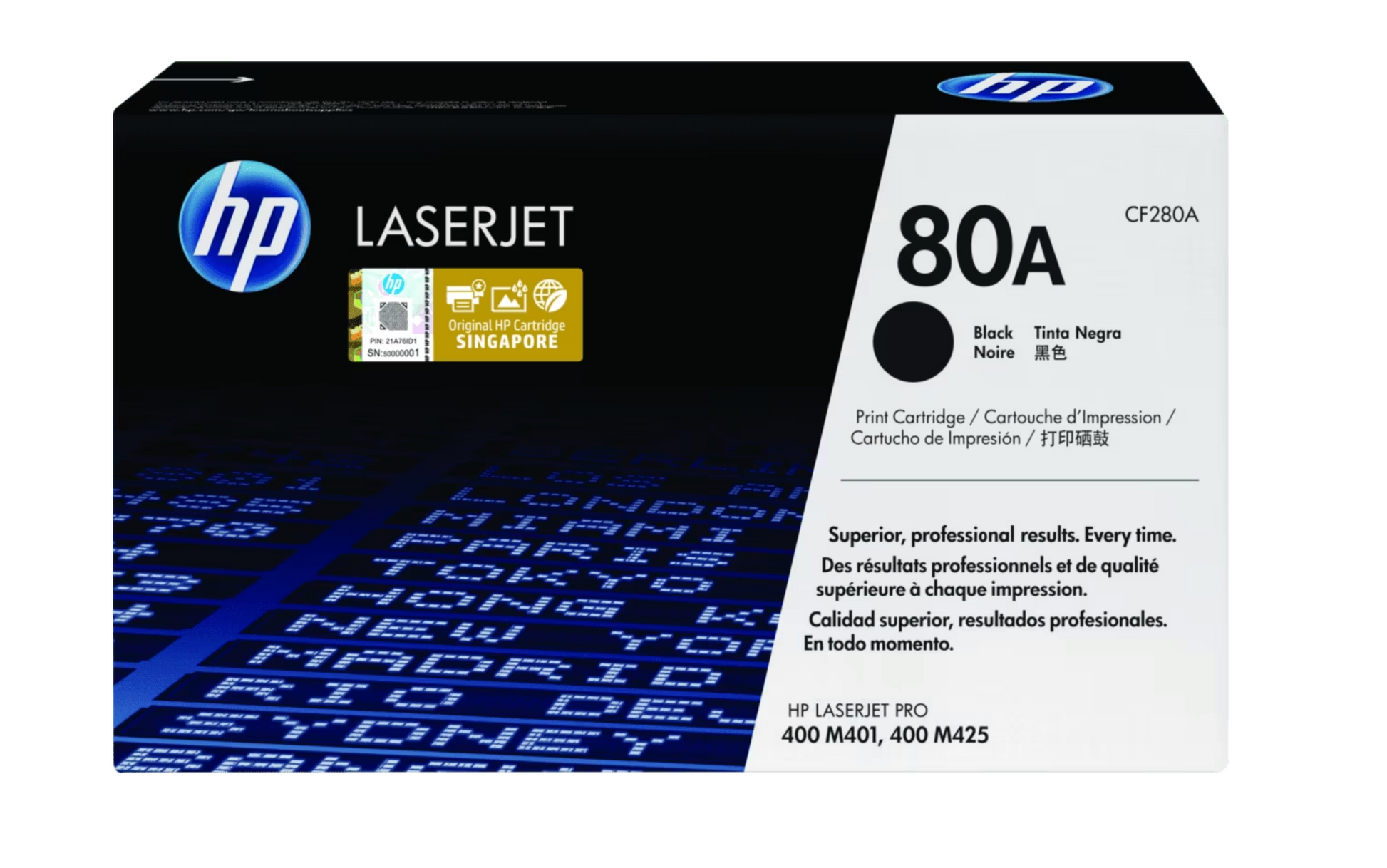 HP [80A] (CF280A) 原廠鐳射碳粉匣 LaserJet Toner Cartridge