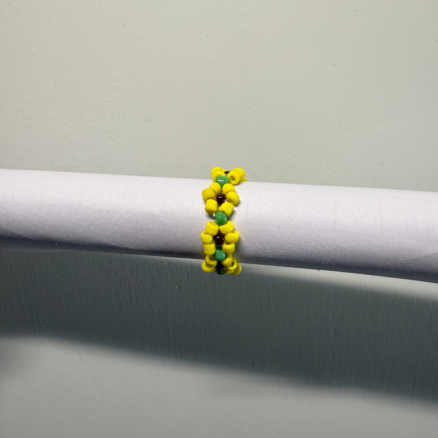 [Handmade❣️] 手工串珠 戒指 Ring - 太陽花 Sunflowers🌻