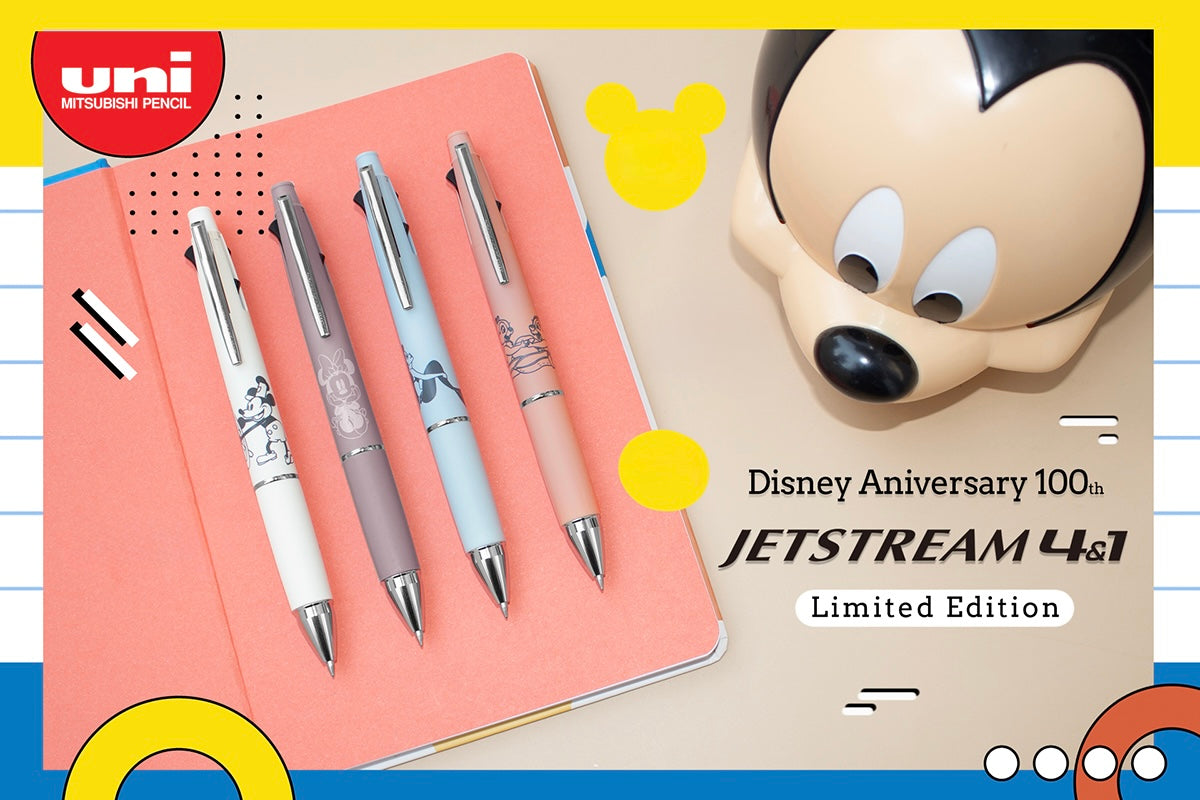 UNI - DISNEY - JETSTREAM 4&1 四色原子筆 + 0.5mm鉛芯筆 Multicolour pen + Mechanical pencil